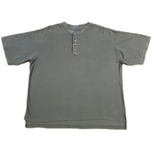 3/$20 FieldMaster Green Quarter Button T-shirt